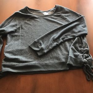 A gray sweater